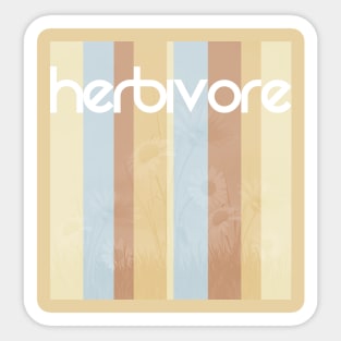 Herbivore Retro Lines Sticker